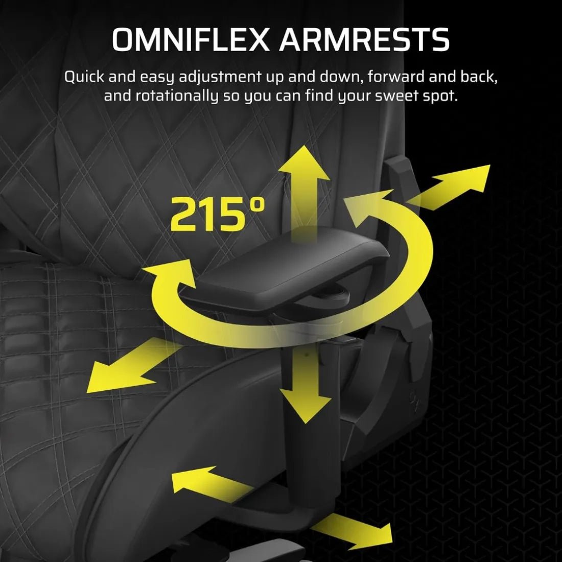 Corsair TC500 Luxe Gaming Chair Premium Breathable Fabric Shadow - AHW Store