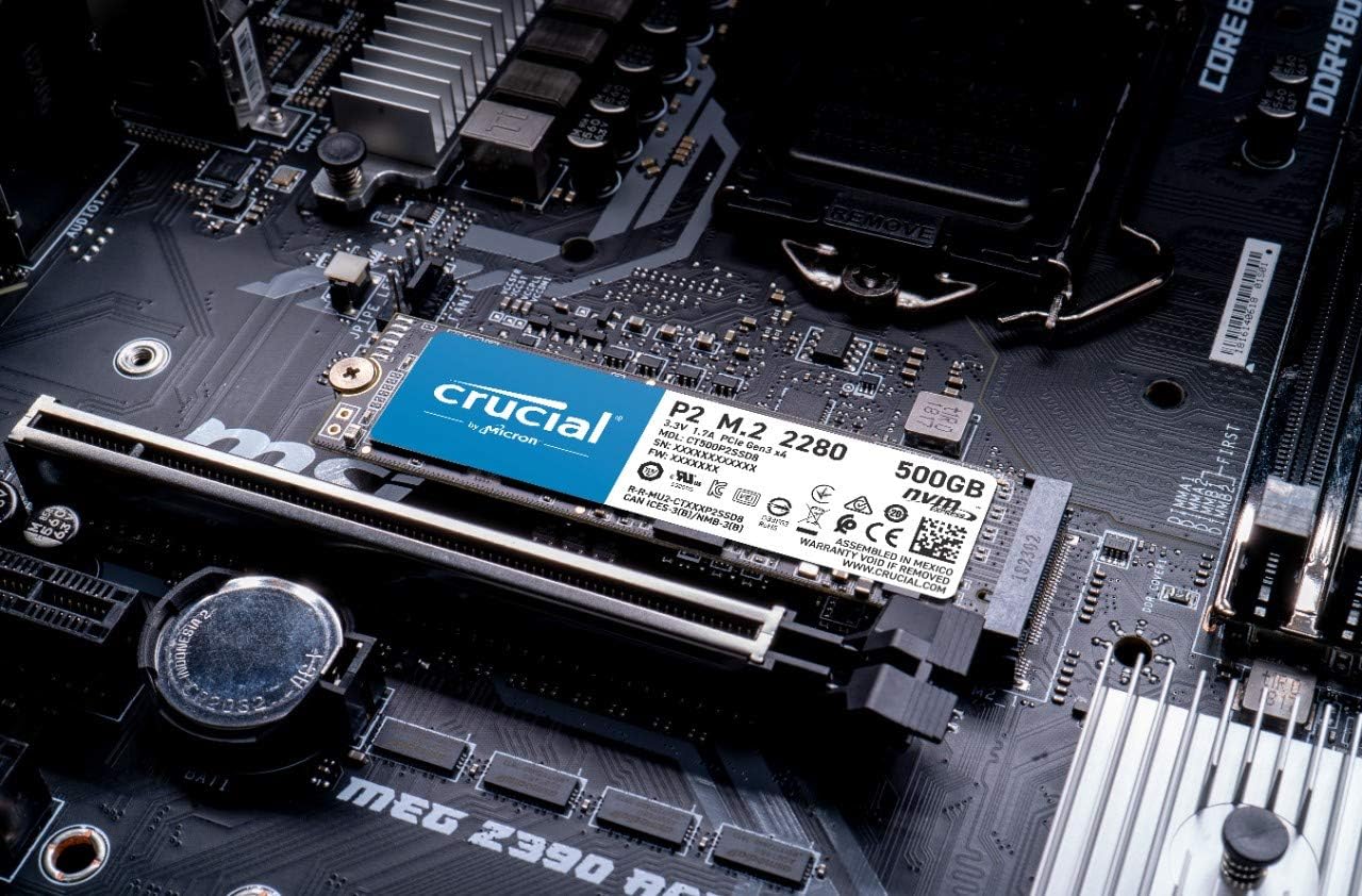 Crucial P2 1TB 3D NAND NVMe PCIe M.2 SSD Up to 2400MB/s - CT1000P2SSD8 - AHW Store