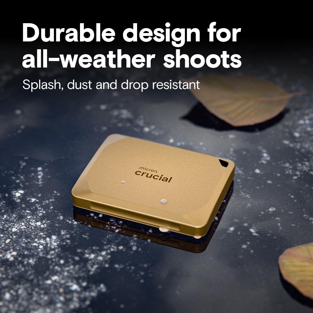 Crucial X10 Pro 2TB Portable SSD, Up to 2,100MB/s Read, 2000MB/s Write, USB 3.2 USB - C, External Soli - AHW Store