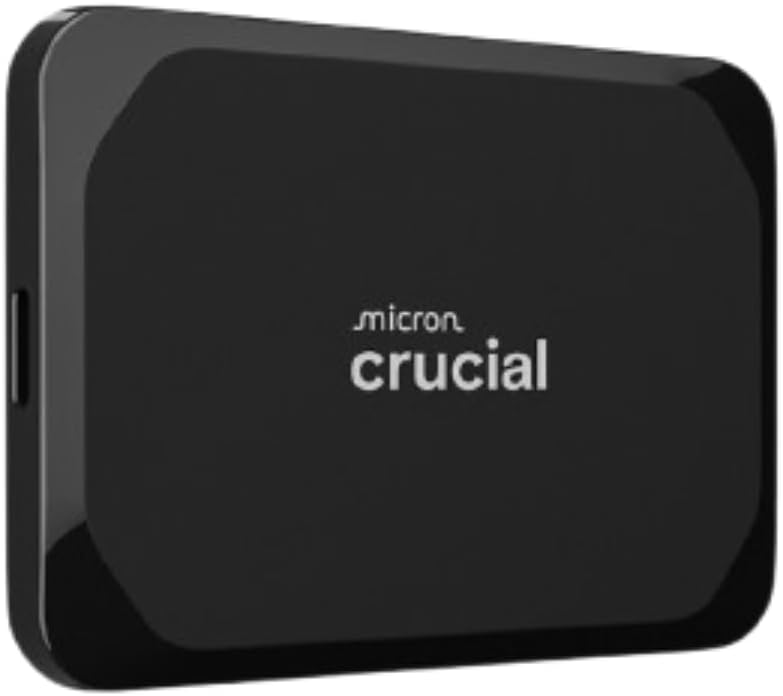 Crucial X9 1TB Portable External SSD - Up to 1050MB/s, External Solid State Drive, Works with PlaySt - AHW Store