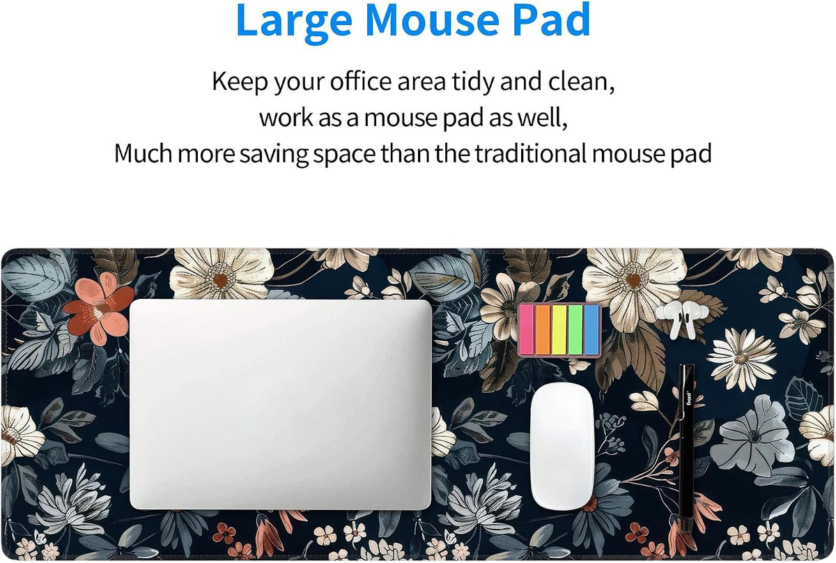Dark Flower Extended Mouse Pad XL 31.5x11.8 - AHW Store