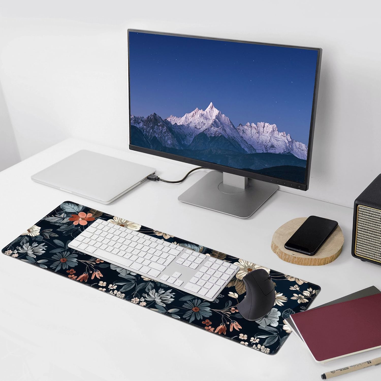 Dark Flower Extended Mouse Pad XL 31.5x11.8 - AHW Store