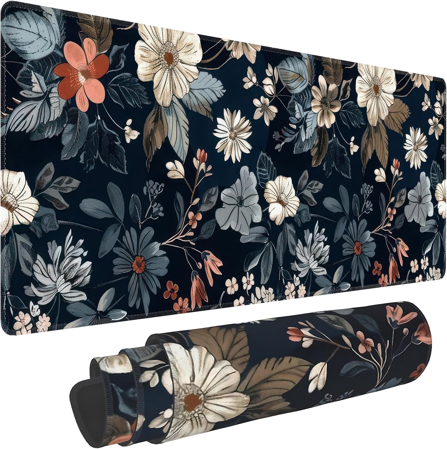 Dark Flower Extended Mouse Pad XL 31.5x11.8 - AHW Store