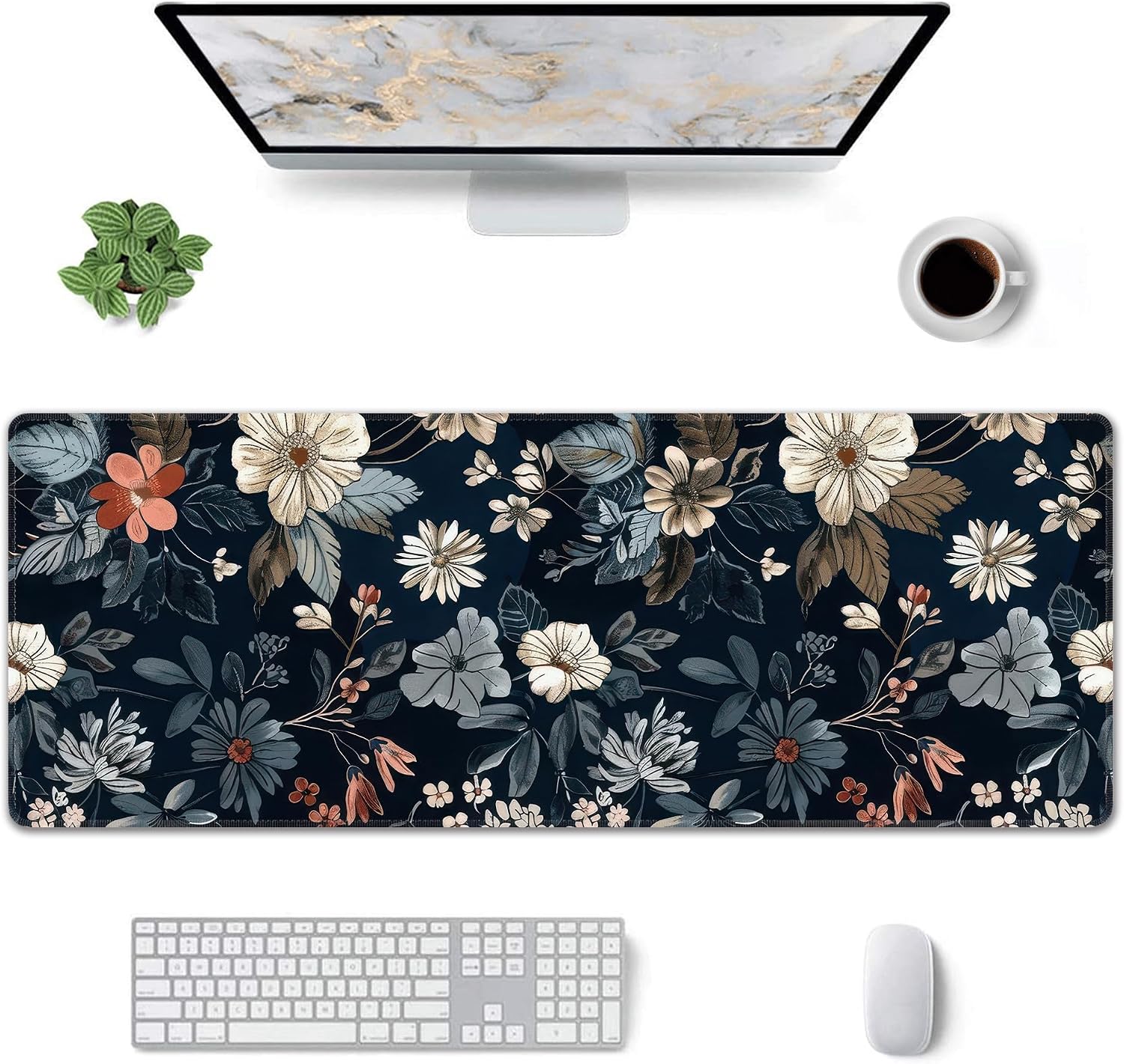 Dark Flower Extended Mouse Pad XL 31.5x11.8 - AHW Store