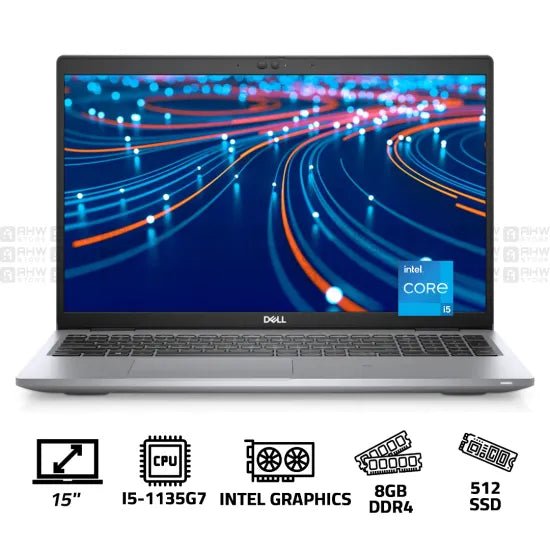 DELL LATITUDE 5520 Intel Core i5 - 1135G7 8GB DDR4 512GB SSD 15" FHD WIN 10 Black - AHW Store