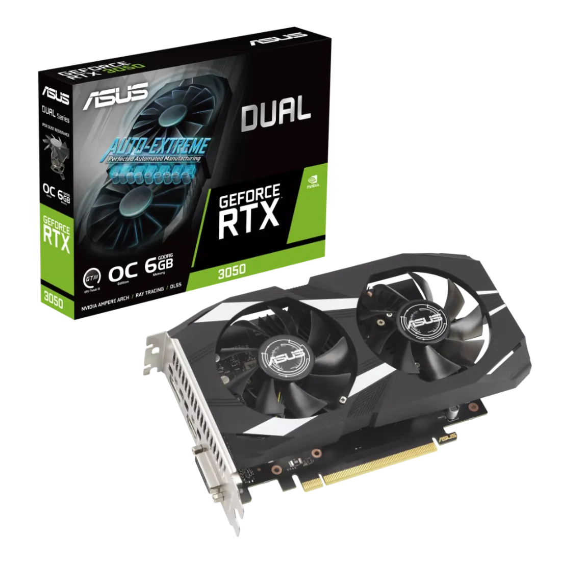 ASUS DUAL GeForce RTX 3050 OC 6GB GDDR6 Graphics Card