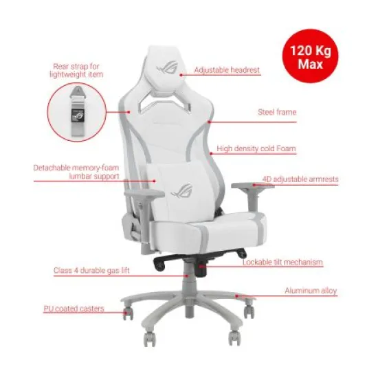 ASUS SL301CW ROG CHARIOT X CORE Gaming Chair - White