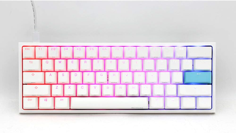 Ducky One 2 Mini RGB Gaming Mechanical Keyboard - Cherry MX Blue Switches - Dual layer PCB - PBT dou - AHW Store