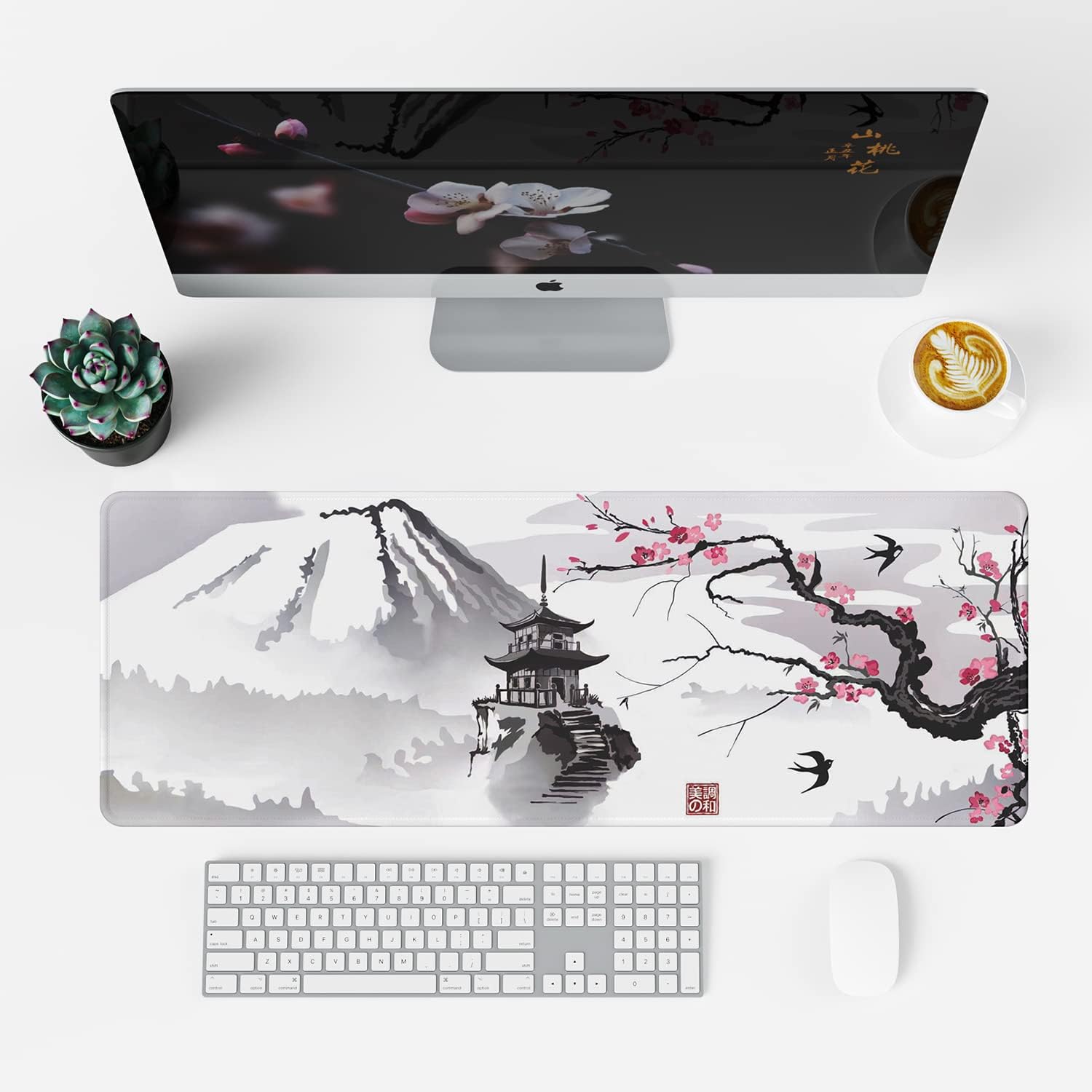 EFISH Japanese Cherry Blossom Extended Mouse Pad - AHW Store