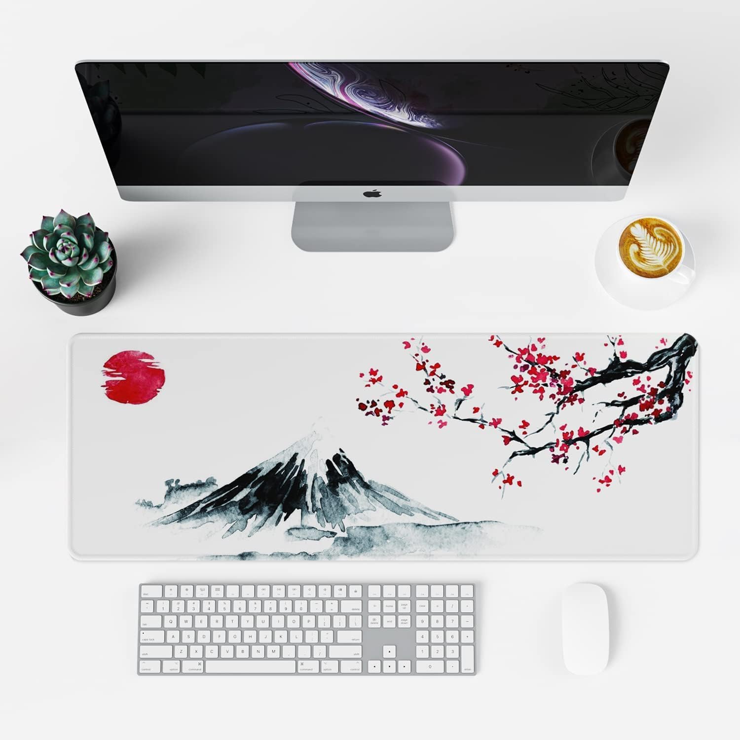 EFISH Japanese Cherry Blossom Large Mouse Mat - AHW Store