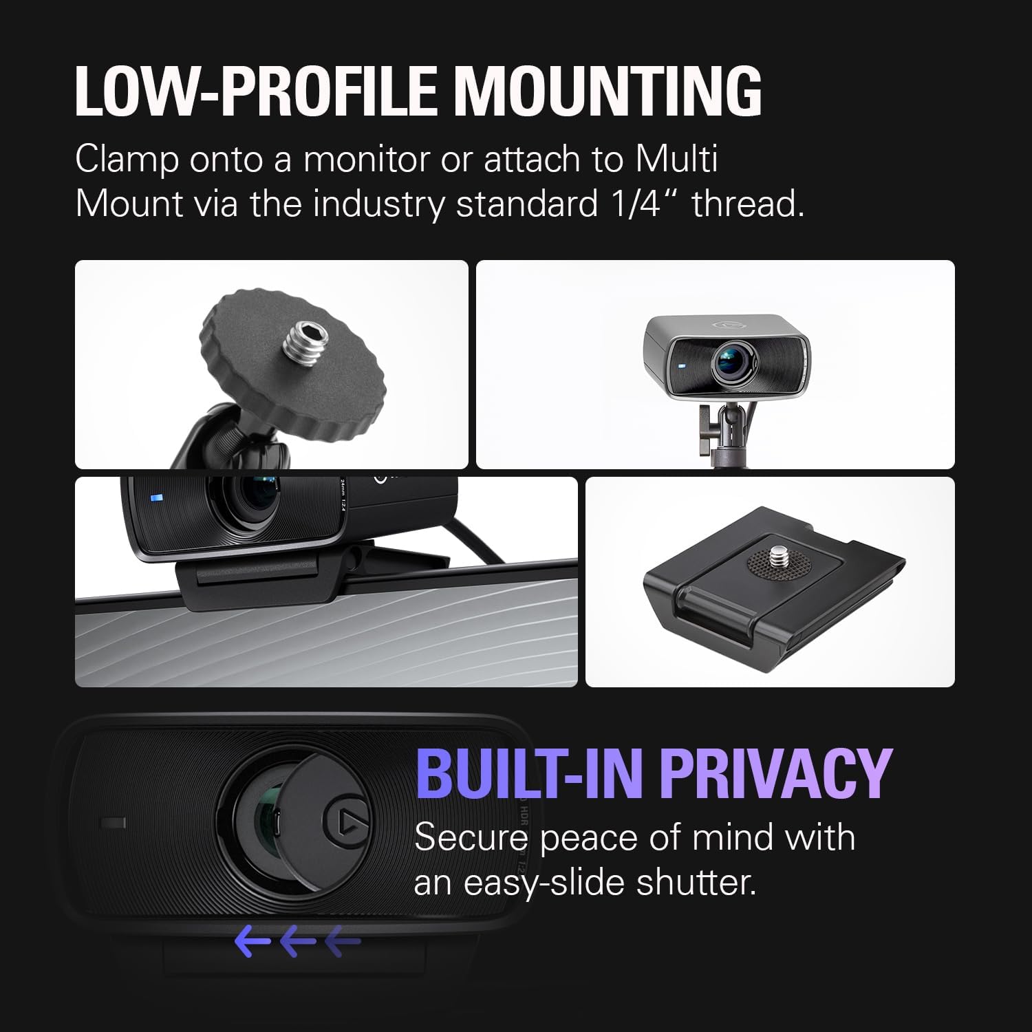 Elgato Facecam MK.2 – 1080p60 Full HD Webcam, Ultra Low - Latency Streaming, Pro Low - Light Performance - AHW Store