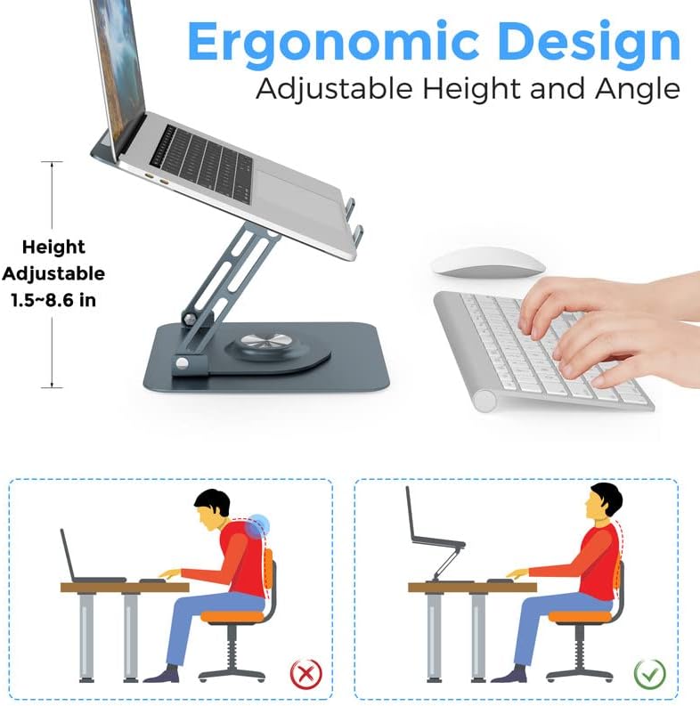 Epherie Aluminum Adjustable Laptop Stand - AHW Store
