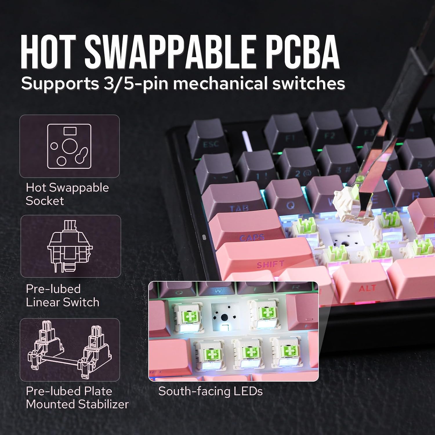 EPOMAKER Aula F75 Wireless Mechanical Keyboard - AHW Store