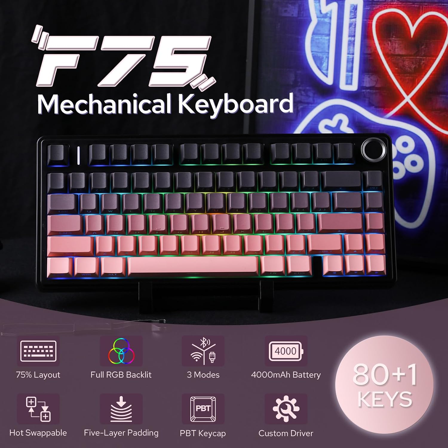 EPOMAKER Aula F75 Wireless Mechanical Keyboard - AHW Store