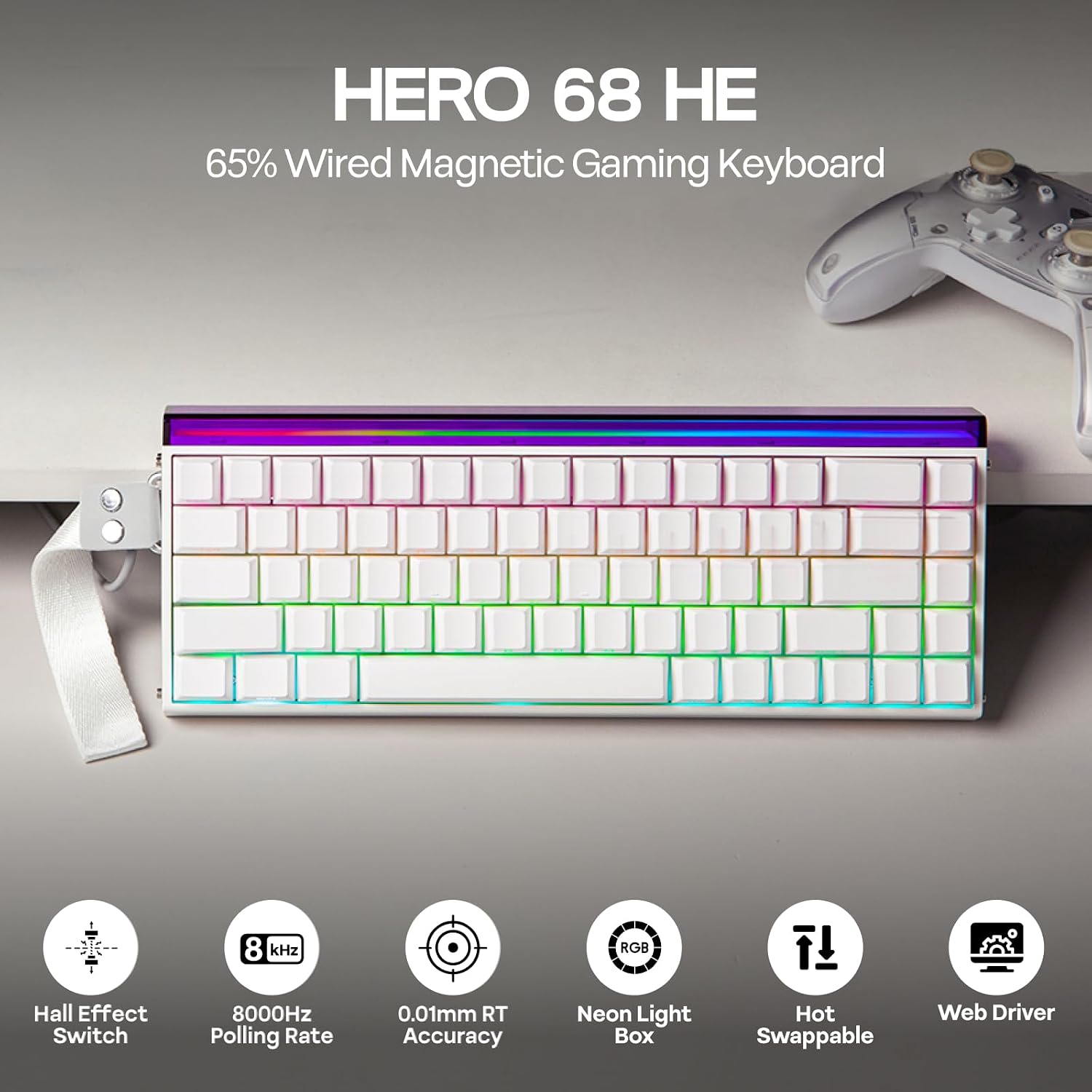 EPOMAKER Aula Hero68 HE Wired Gaming Keyboard - AHW Store