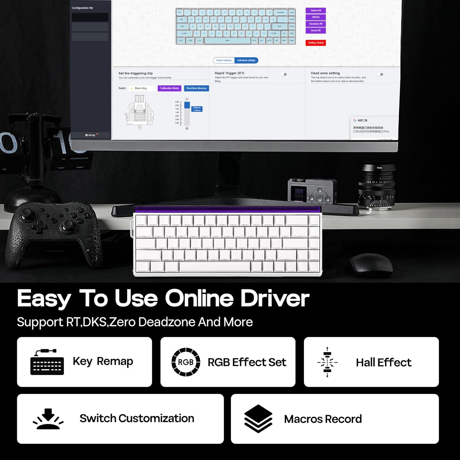 EPOMAKER Aula Hero68 HE Wired Gaming Keyboard - AHW Store