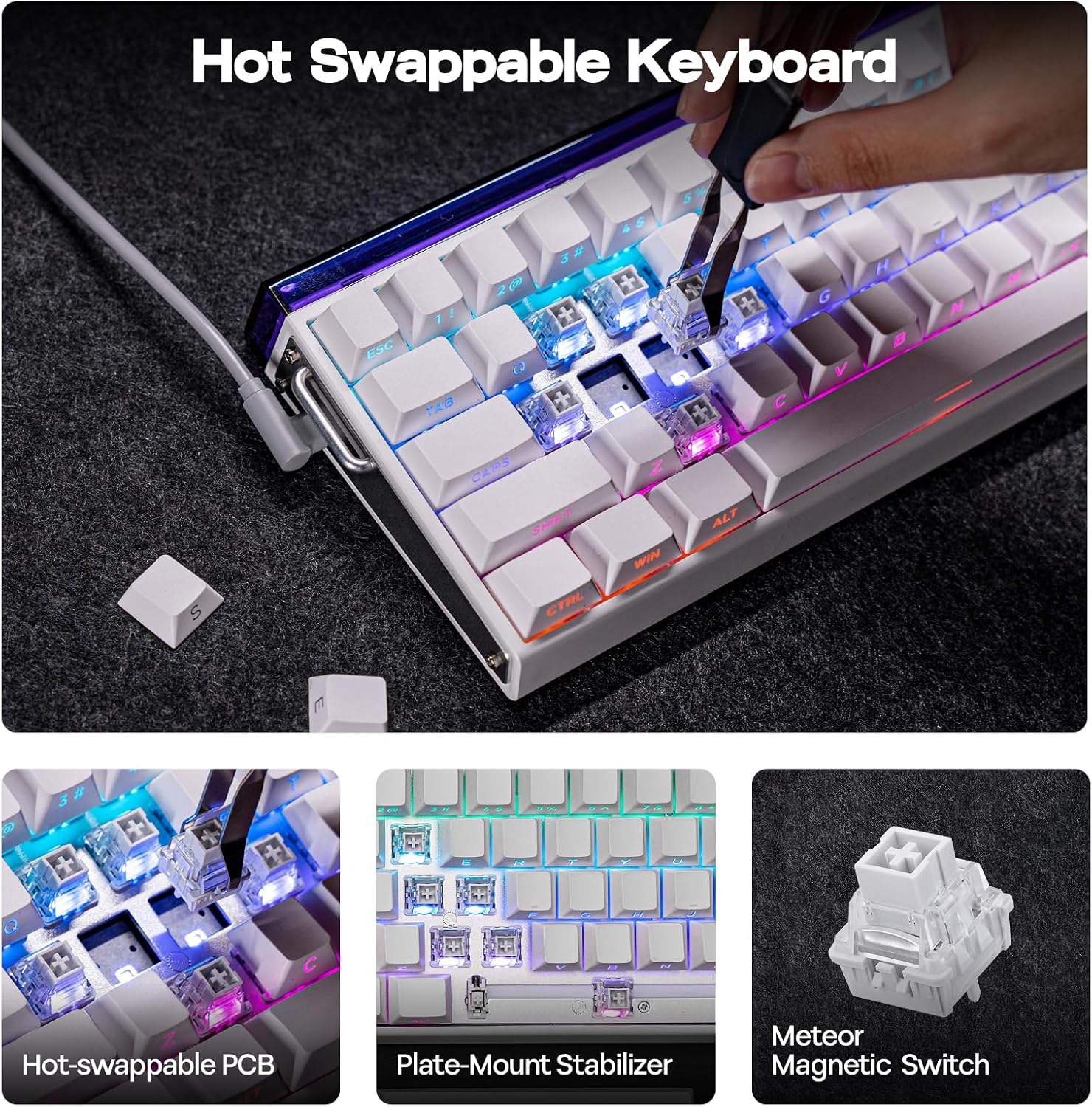 EPOMAKER Aula Hero68 HE Wired Gaming Keyboard - AHW Store