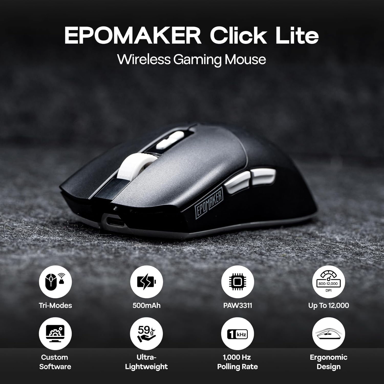 EPOMAKER Click Lite Wireless Gaming Mouse - AHW Store