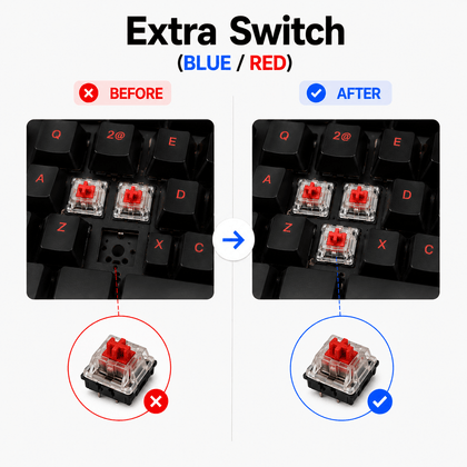 Extra Switch (BLUE/ RED) - AHW Store