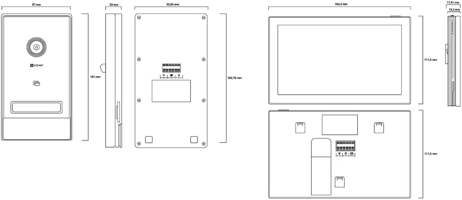 EZVIZ 2K Video Doorbell with 7 Touch Screen - AHW Store