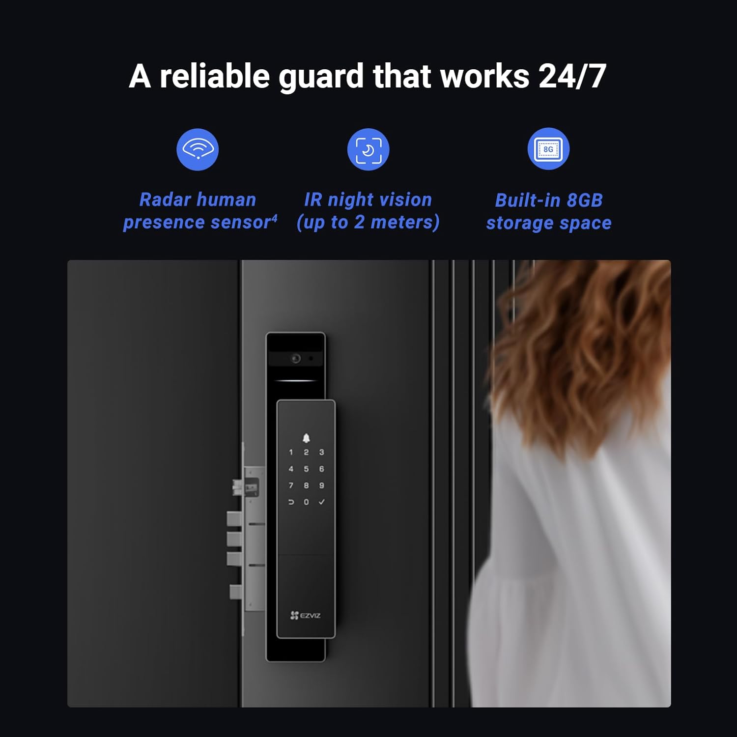 EZVIZ DL50FVS 3D Face Recognition Lock - AHW Store