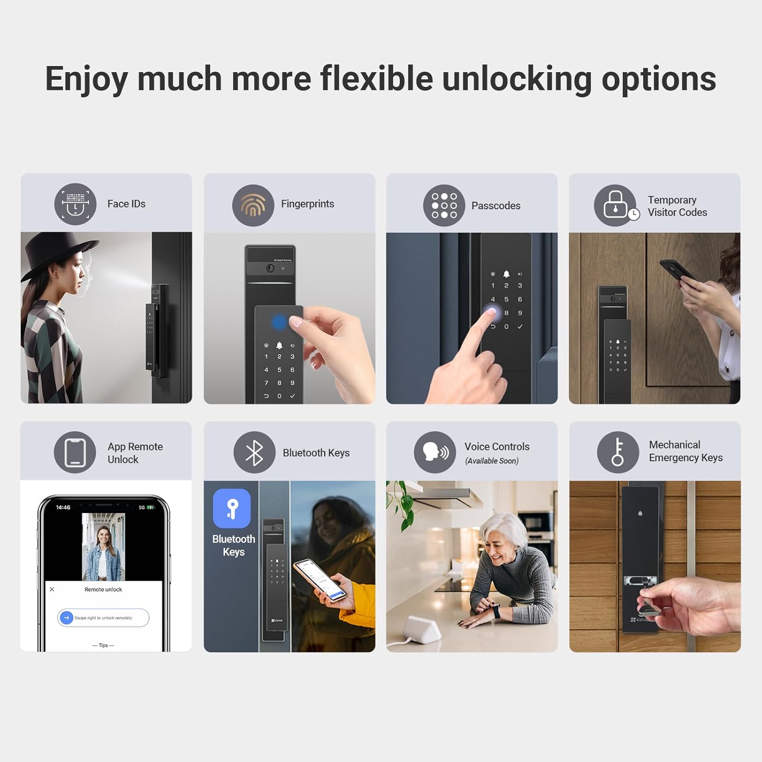 EZVIZ DL50FVS 3D Face Recognition Lock - AHW Store