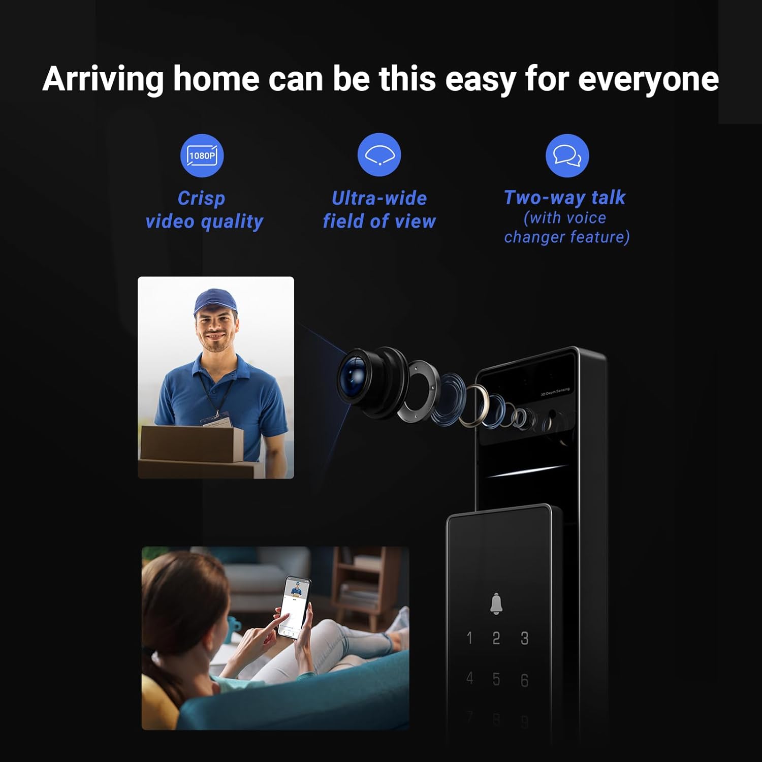 EZVIZ DL50FVS 3D Face Recognition Lock - AHW Store