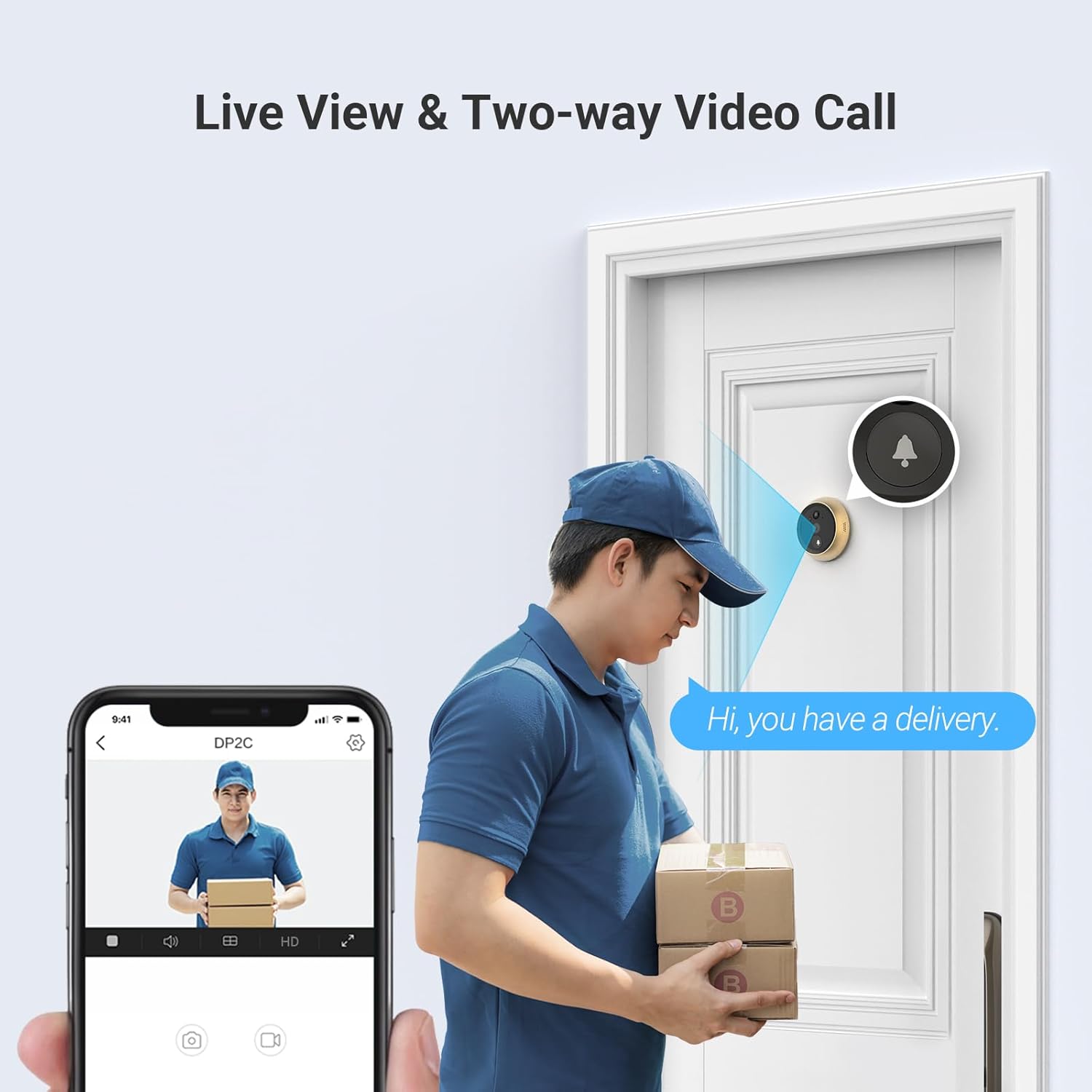 EZVIZ DP2C Video Door Viewer 2MP Wi-Fi - AHW Store