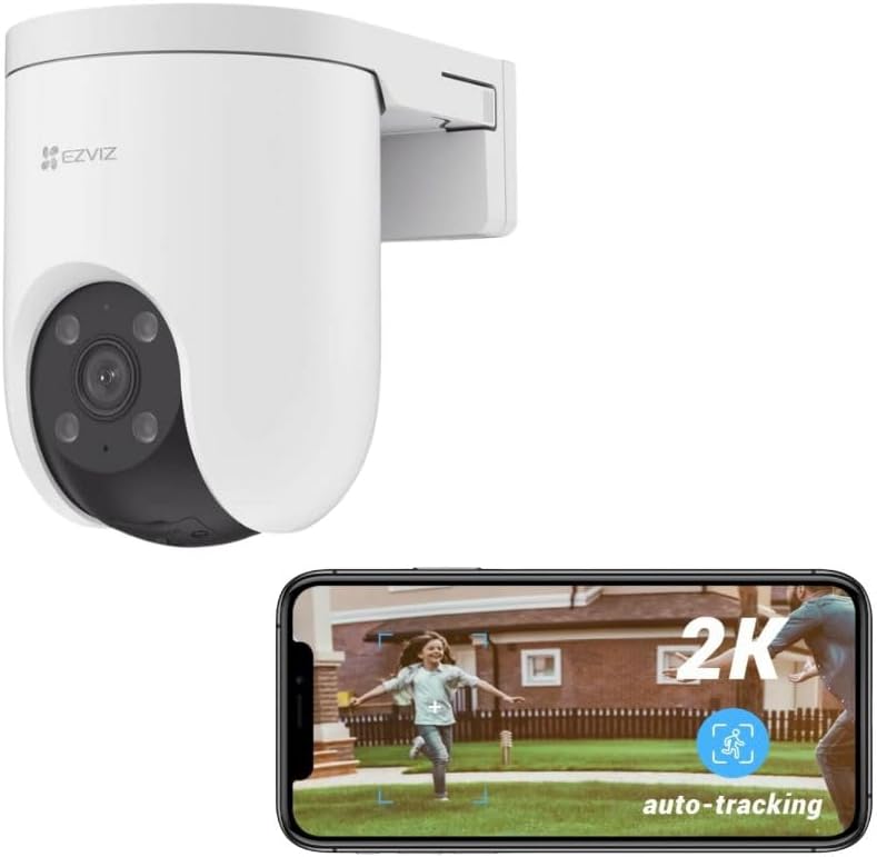EZVIZ H8c Pro, 2K/3MP, 360° WiFi Security Camera, Outdoor, Color Night Vision, AI Human Detection, A - AHW Store