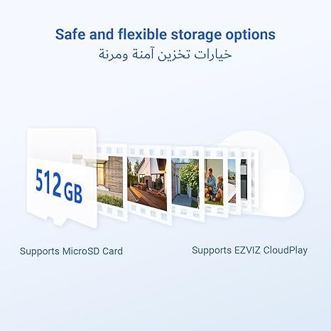 EZVIZ HP4 Video Wireless Doorbell Peephole Viewer 155° 1080p 4.3 Color Screen Night Vision Up to 3m - AHW Store