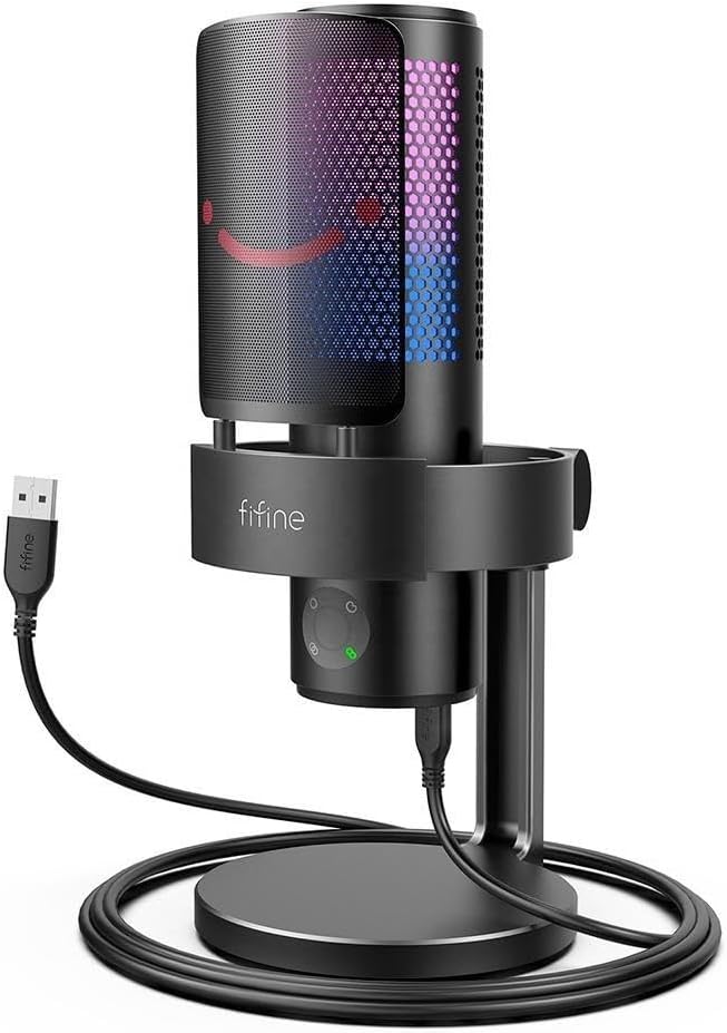 Fifine A9 USB RGB Desktop Microphone - AHW Store