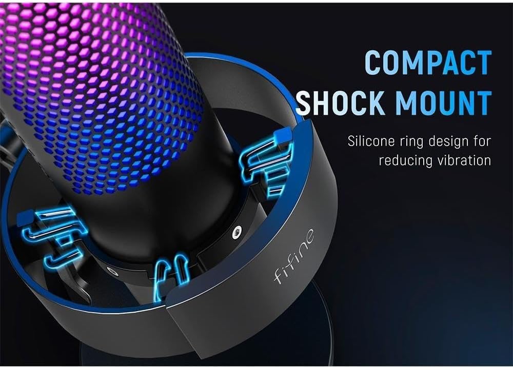 Fifine A9 USB RGB Desktop Microphone - AHW Store