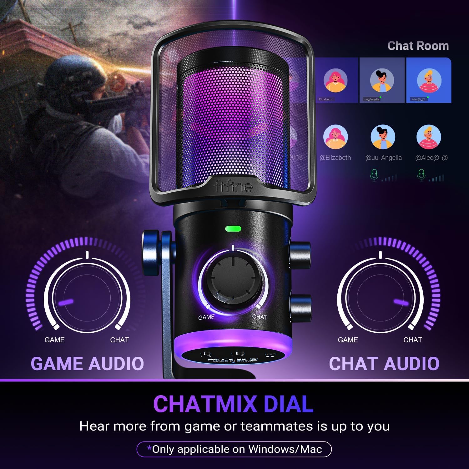 FIFINE AM6T USB Gaming Microphone Kit - AHW Store