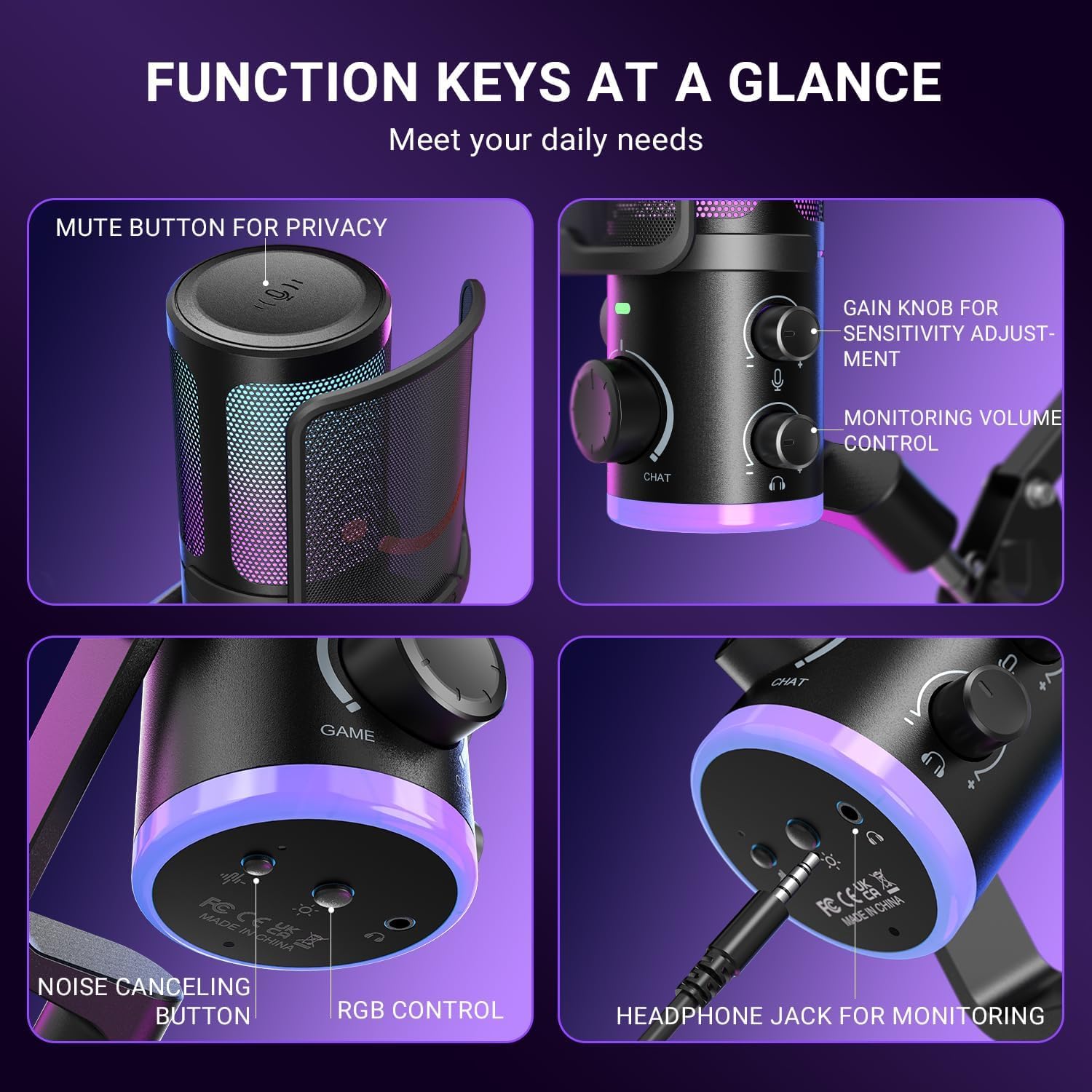 FIFINE AM6T USB Gaming Microphone Kit - AHW Store