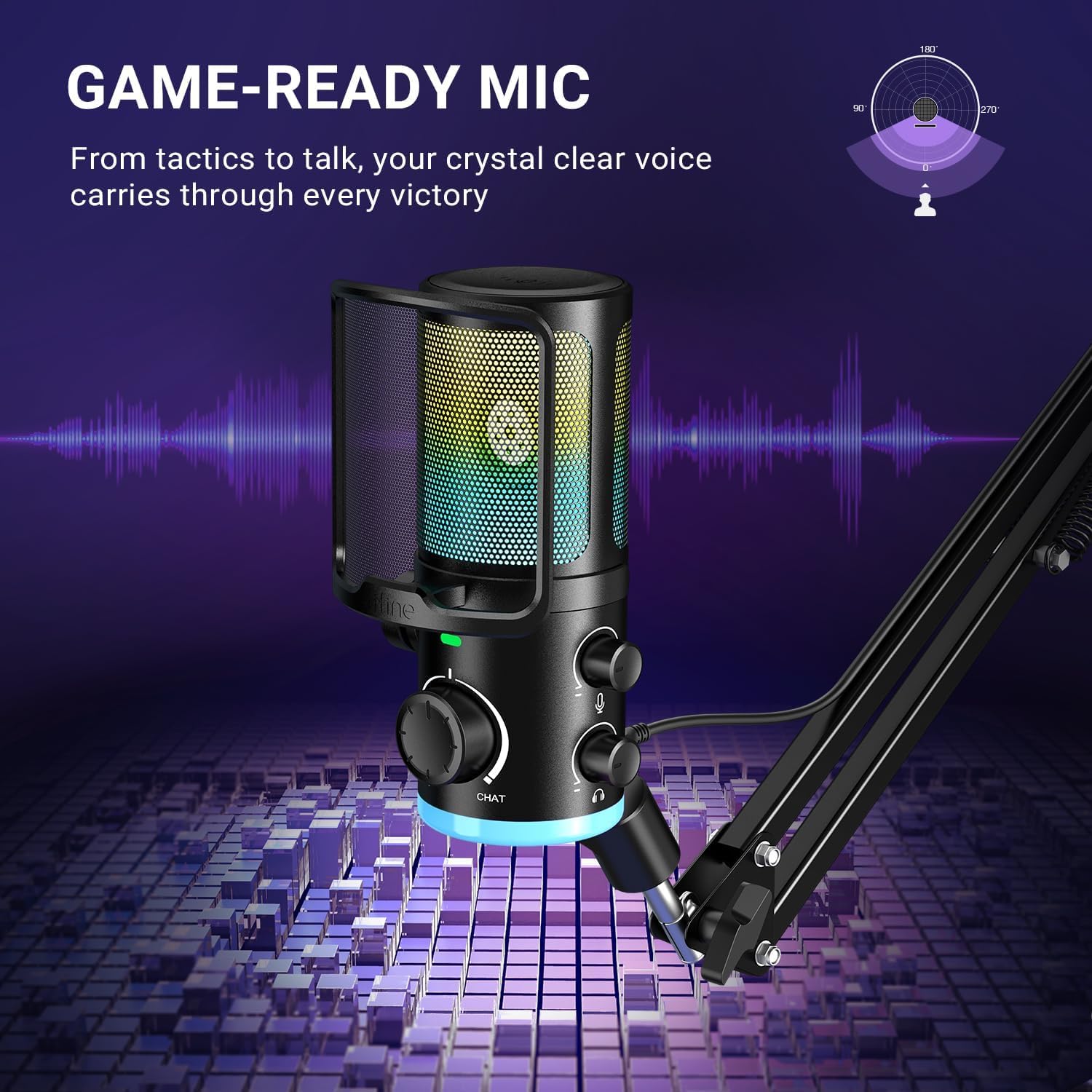 FIFINE AM6T USB Gaming Microphone Kit - AHW Store