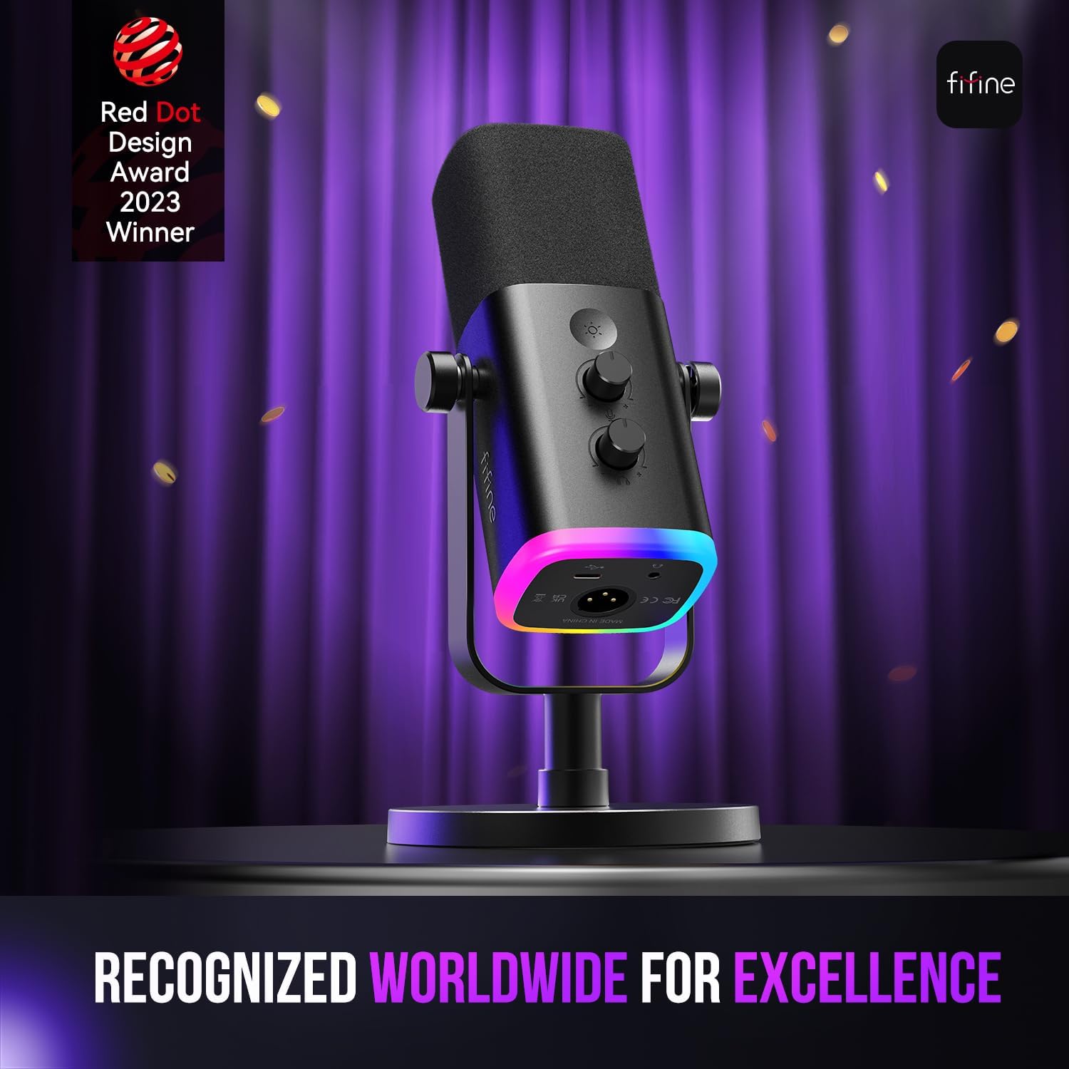 FIFINE AM8 XLR/USB Dynamic Podcast Mic - AHW Store