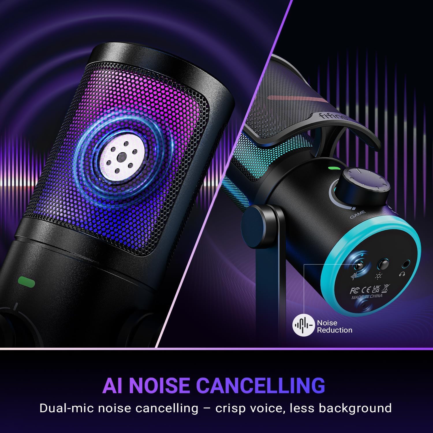 FIFINE AMPLIGAME USB Gaming Microphone - AHW Store