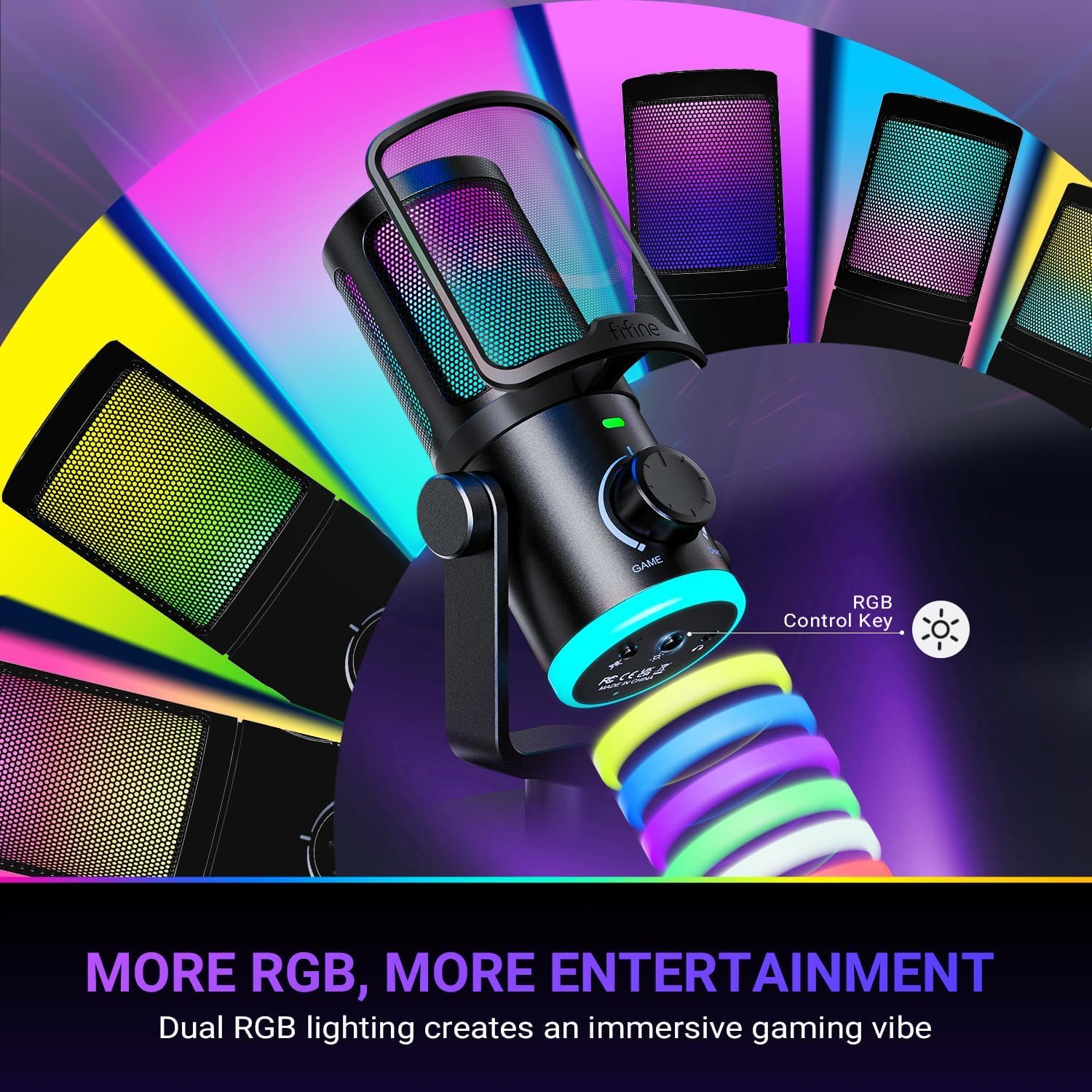 FIFINE AMPLIGAME USB Gaming Microphone - AHW Store