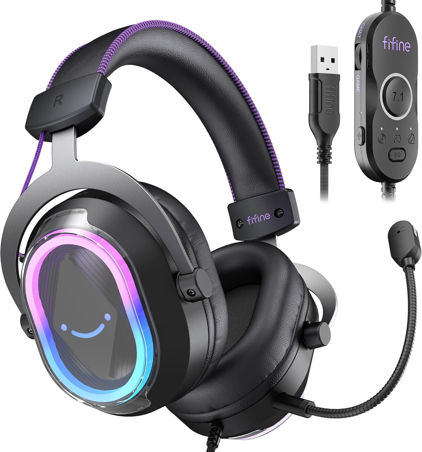 FIFINE H13BP Wired USB Over-Ear Gaming Headset - AHW Store