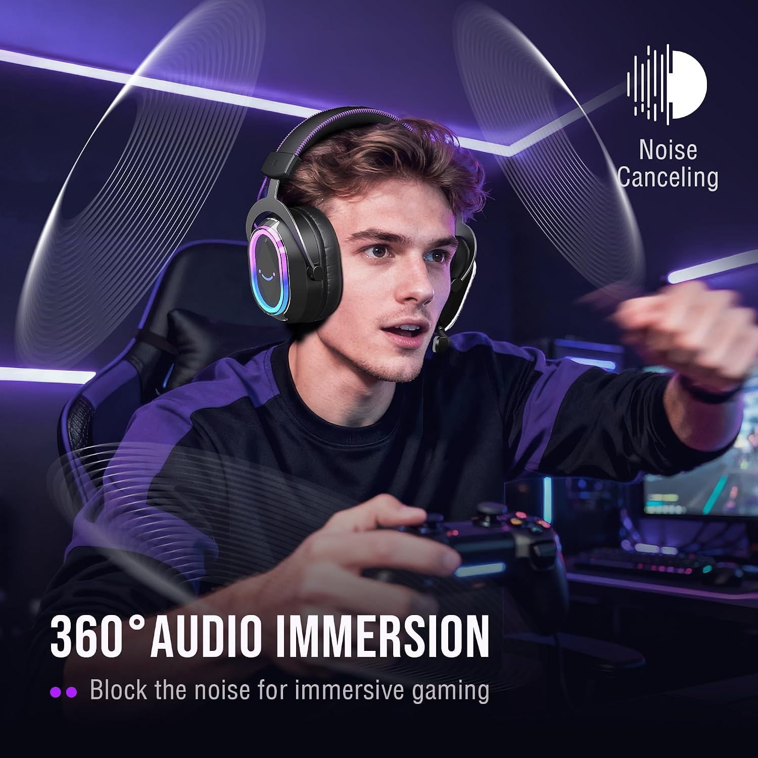 FIFINE H13BP Wired USB Over-Ear Gaming Headset - AHW Store