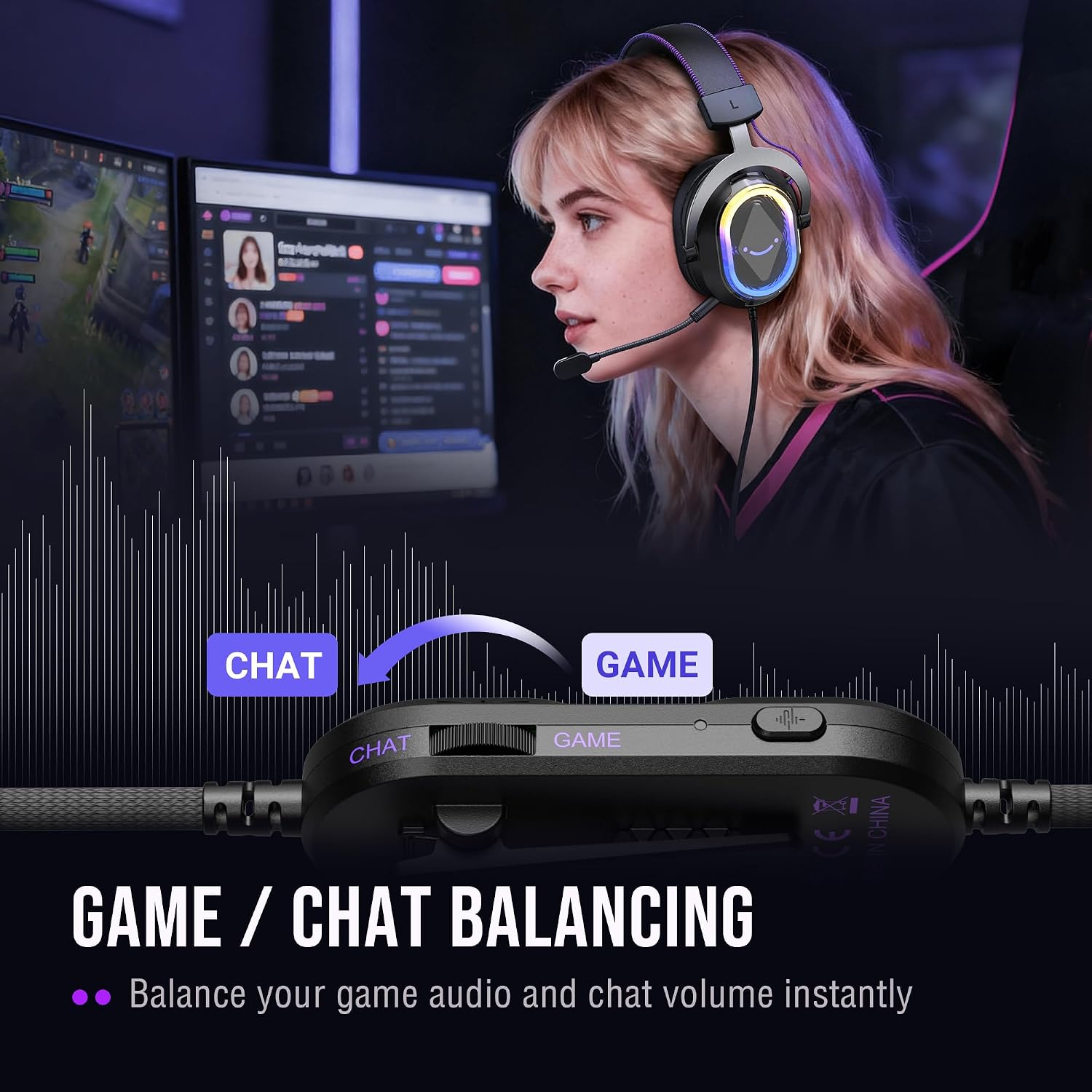 FIFINE H13BP Wired USB Over-Ear Gaming Headset - AHW Store