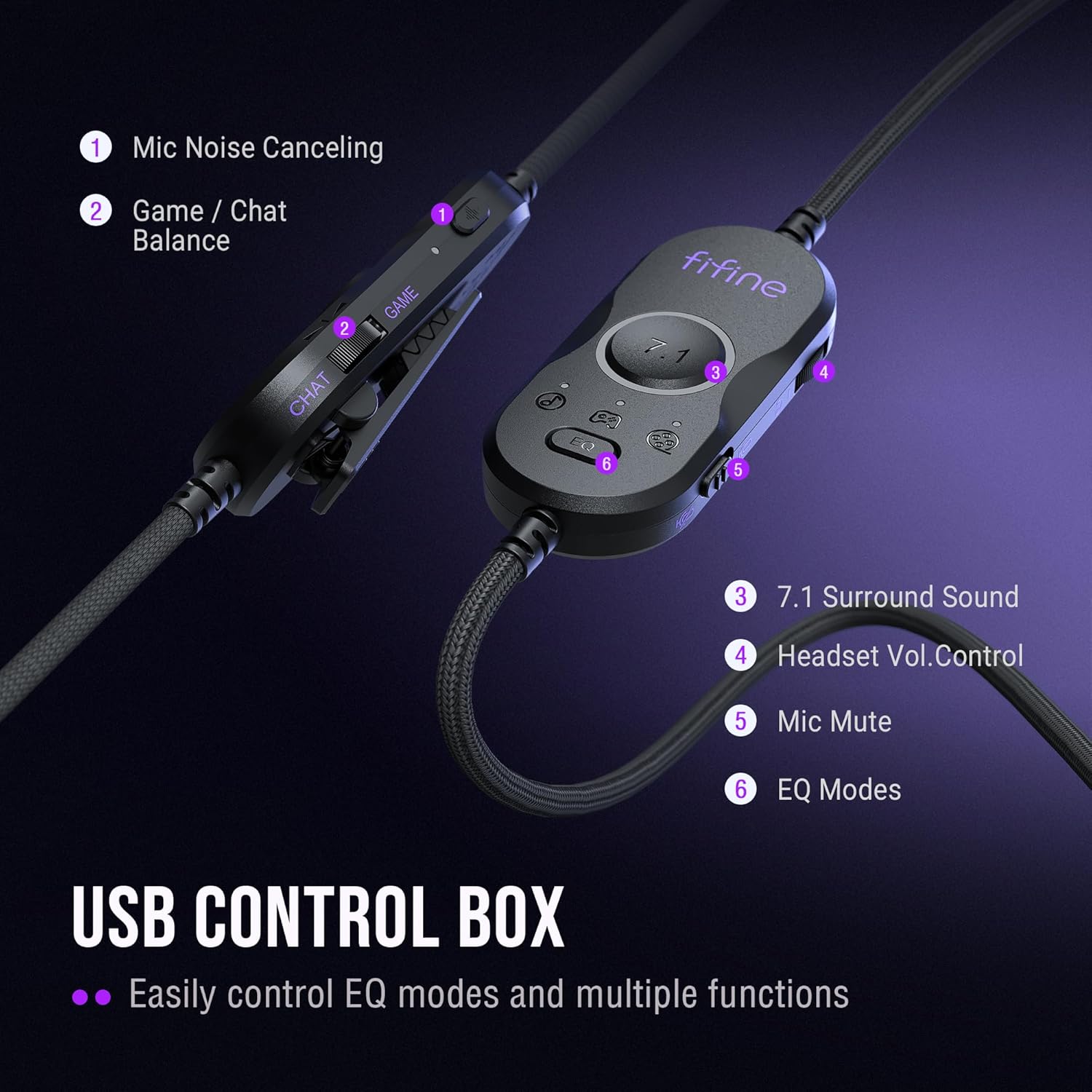 FIFINE H13BP Wired USB Over-Ear Gaming Headset - AHW Store