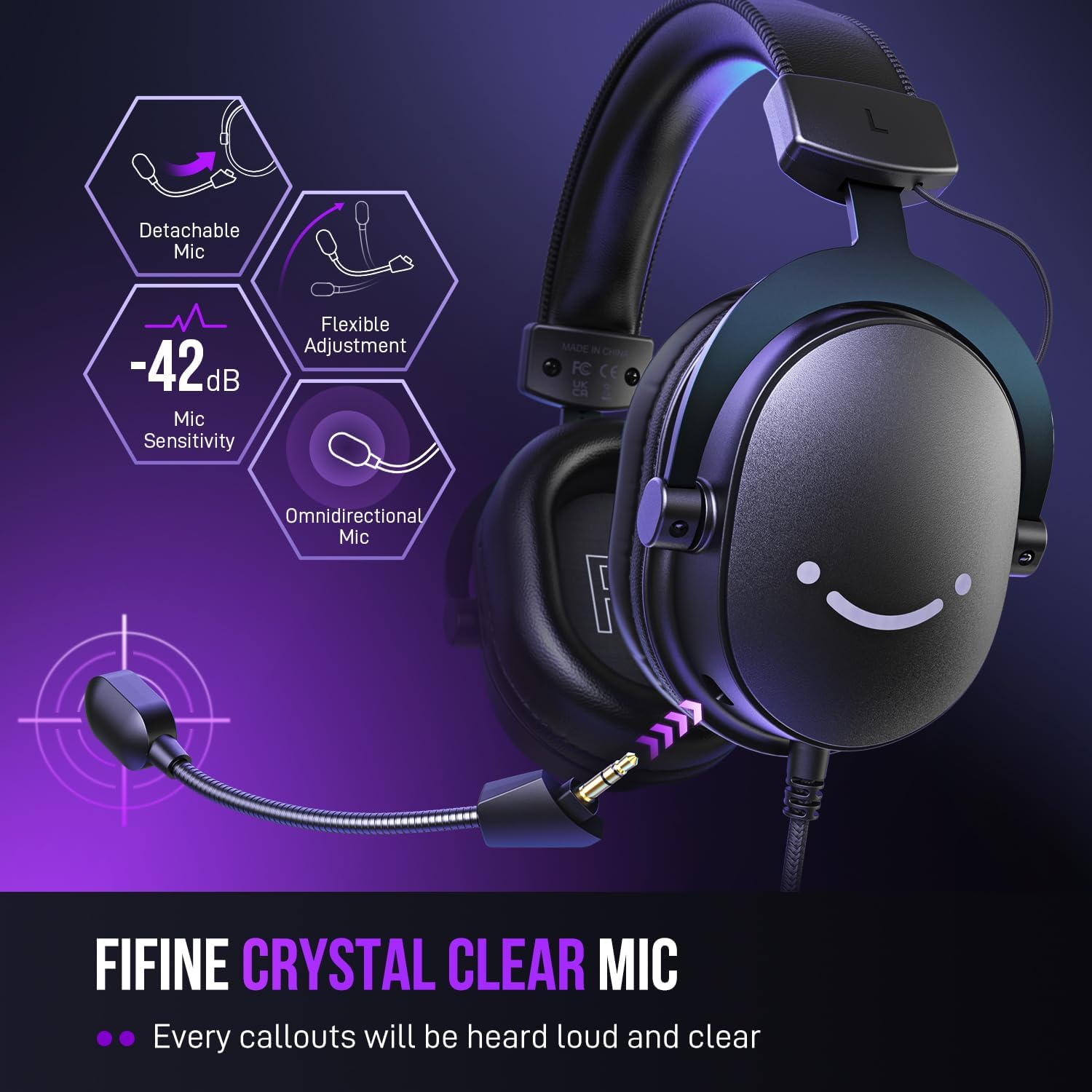 FIFINE H9 Gaming Headset with 7.1 Surround Sound - AHW Store