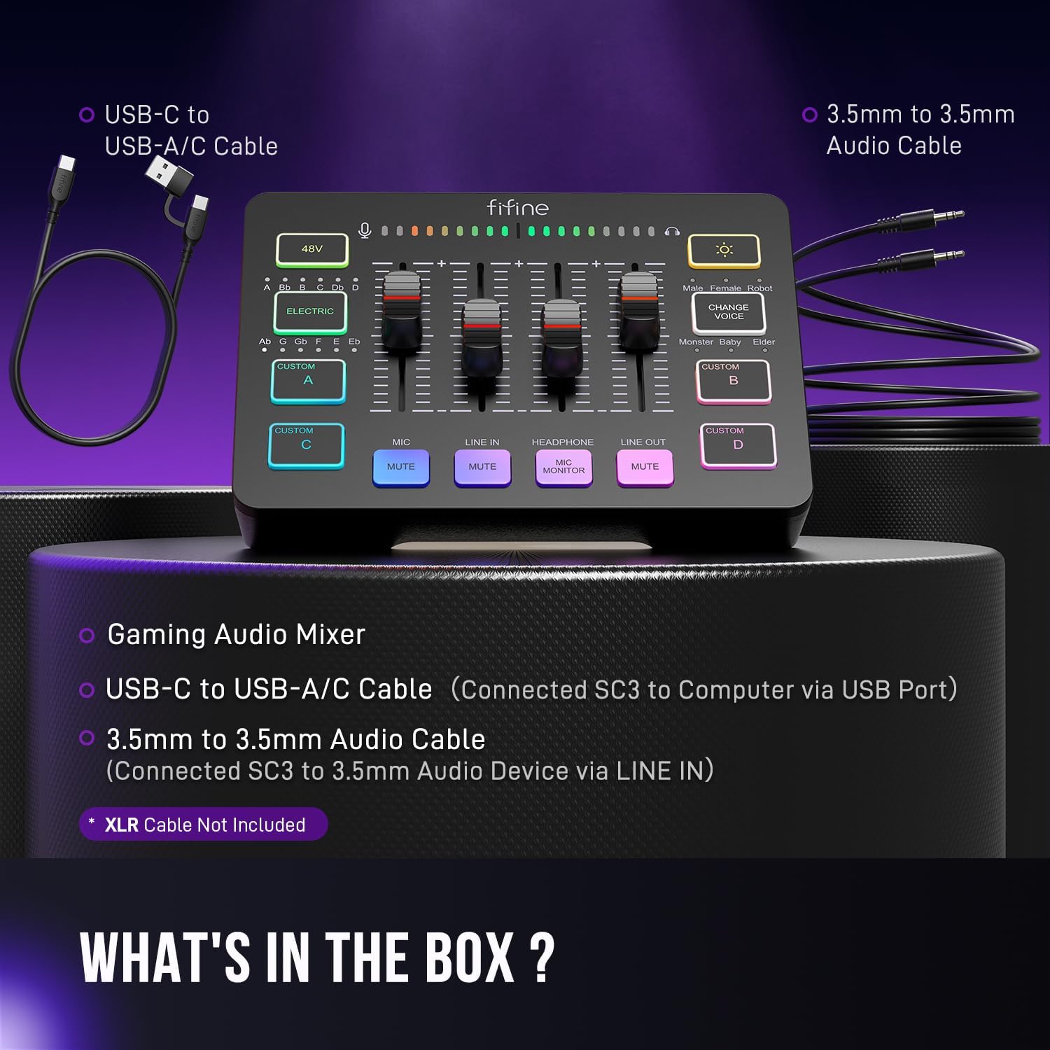 FIFINE SC3 Streaming Audio Mixer - AHW Store