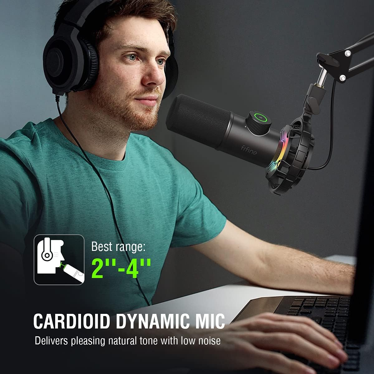 FIFINE USB Dynamic Gaming Microphone K658 - AHW Store