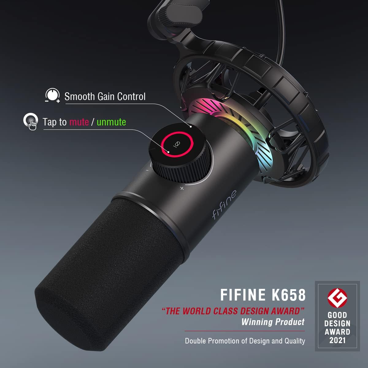 FIFINE USB Dynamic Gaming Microphone K658 - AHW Store