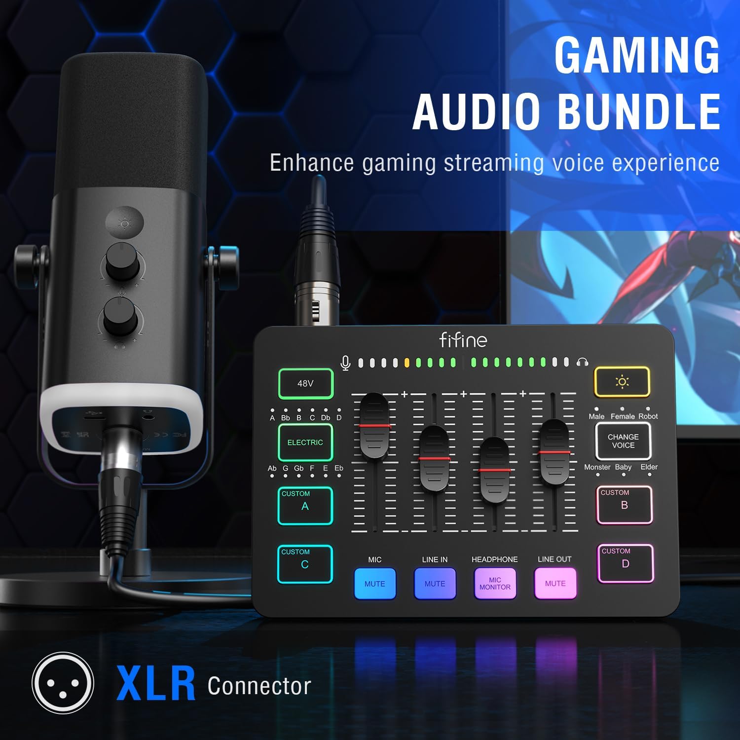FIFINE XLR/USB Gaming Microphone Set - AHW Store