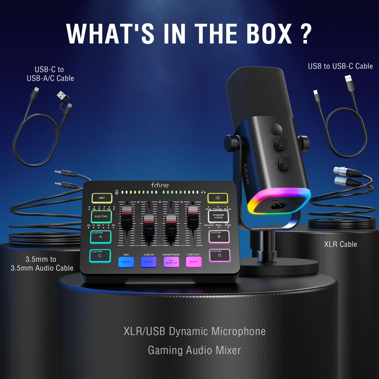 FIFINE XLR/USB Gaming Microphone Set - AHW Store