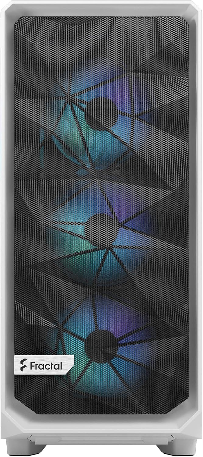 Fractal Design Meshify 2 Compact White TG Clear tint - RGB - AHW Store