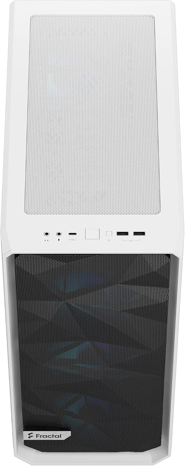 Fractal Design Meshify 2 Compact White TG Clear tint - RGB - AHW Store